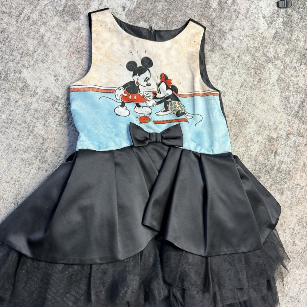 Disney Collection Tutu Couture Dress Formal Wedding Party Mickey Minnie 6 Black - Picture 3 of 7